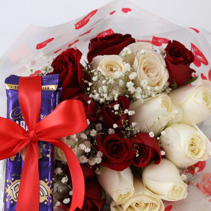 Classic Bouquet with chocolate bars