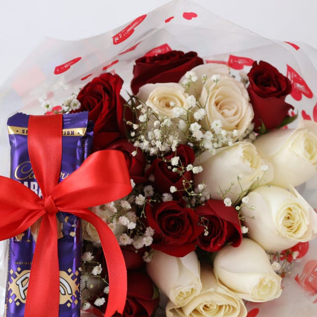 Classic Bouquet with chocolate bars