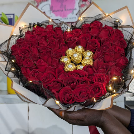 Lighting Heart Bouquet