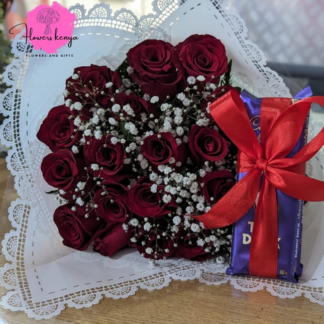 Linda Bouquet with Chocolate Bars