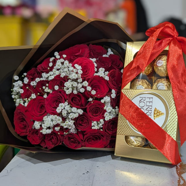 Linda Bouquet with Ferrero
