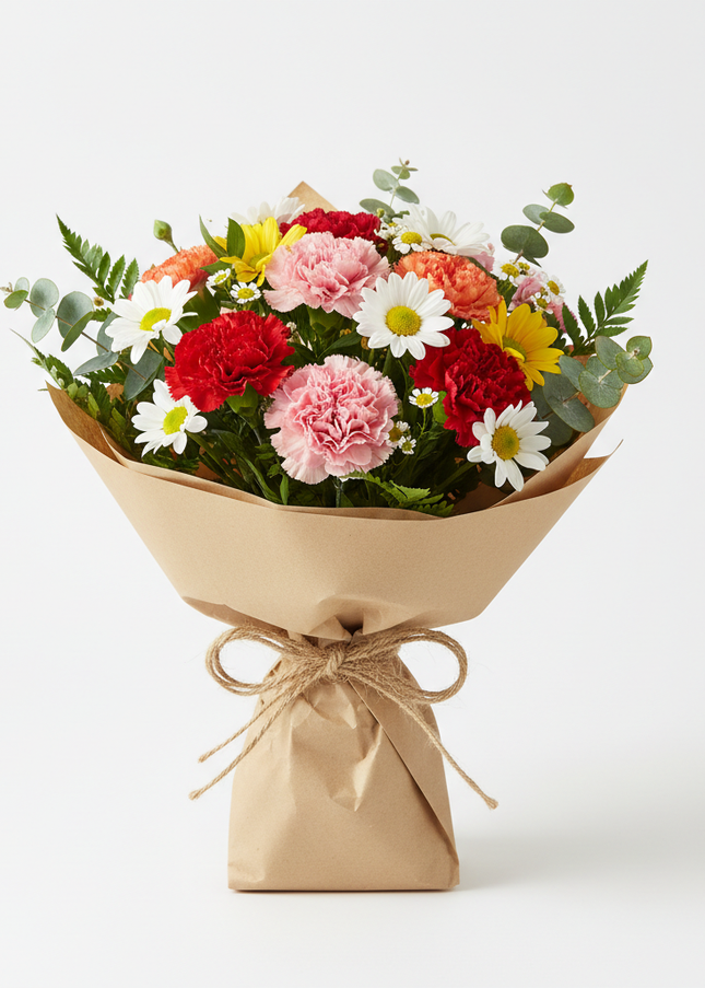 budget wrapped bouquet