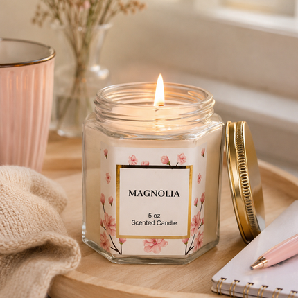 Magnolia Scented Candle