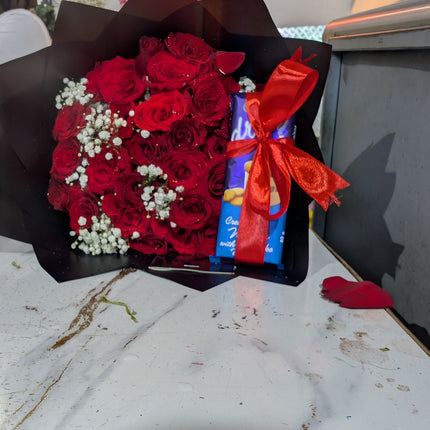 Linda Bouquet with Dairy Milk